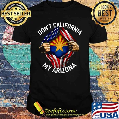 Blood insides don't californicate my arizona american flag independence day black shirt