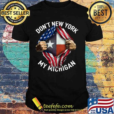 Blood insides don't californicate my michigan american flag independence day shirt