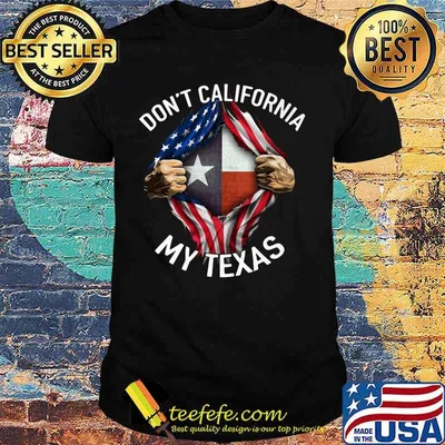 Blood insides don't californicate my texas american flag independence day star shirt