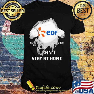 Blood insides edf covid-19 2020 i can't stay at home shirt