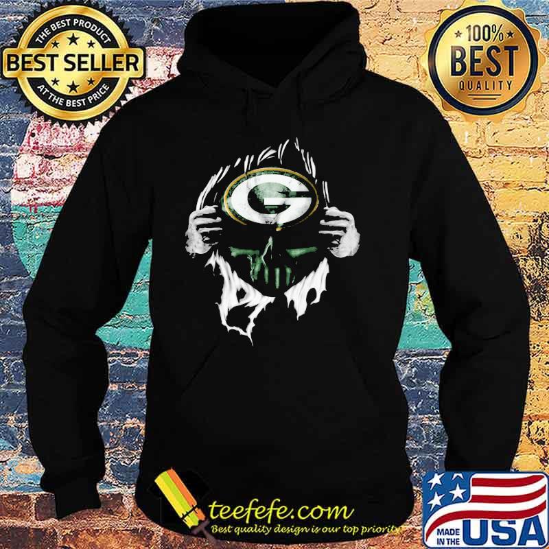 Blood insides green bay packers football logo s Hoodie Blood insides green bay packers football logo s Hoodie