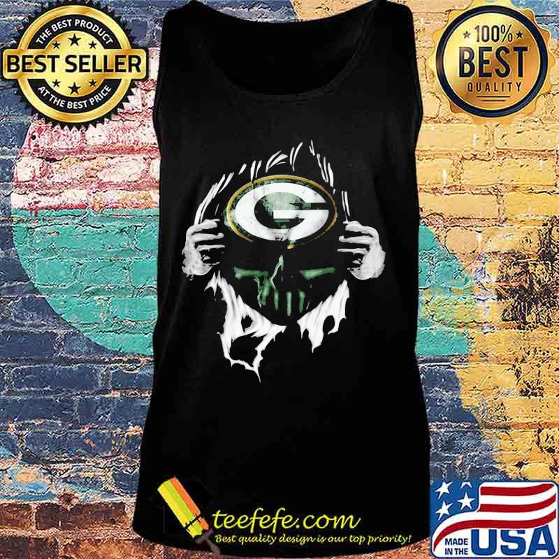 Blood insides green bay packers football logo s Tank top Blood insides green bay packers football logo s Tank top