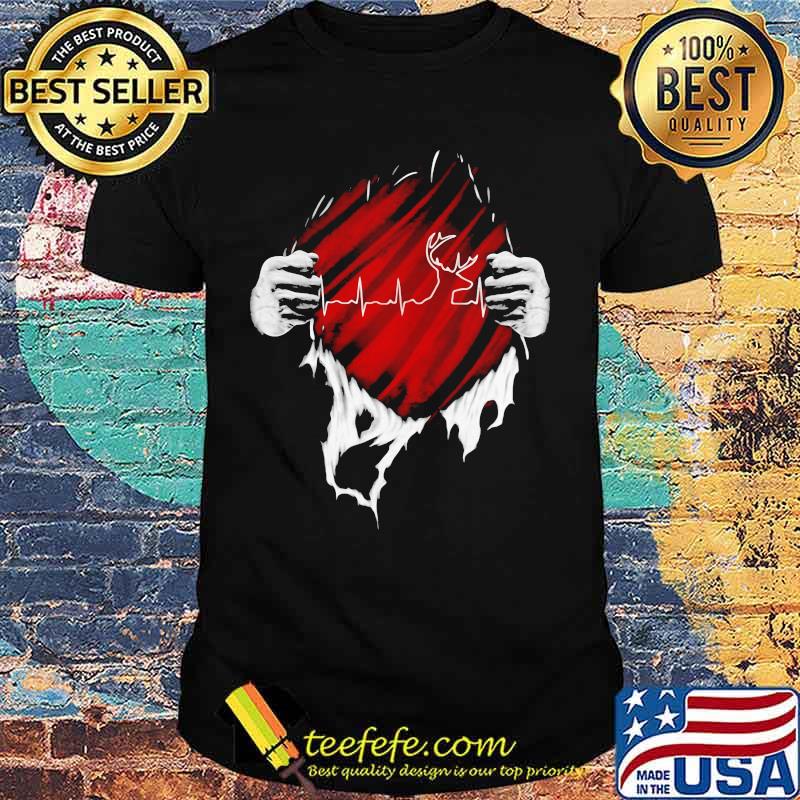 Blood insides hunting heartbeat shirt Blood insides hunting heartbeat shirt
