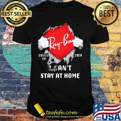 Blood insides ray bay covid-19 2020 i can't stay at home shirt