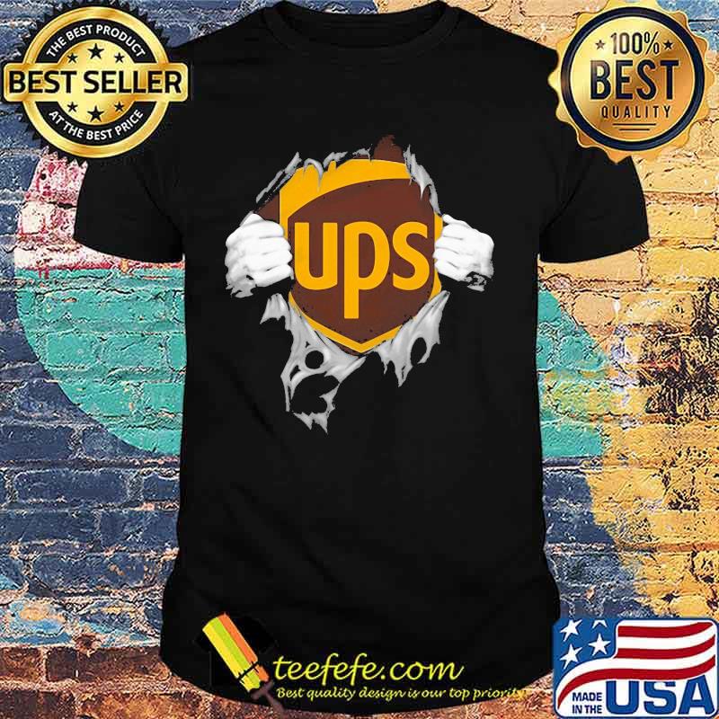 Blood insides ups logo shirt Blood insides ups logo shirt