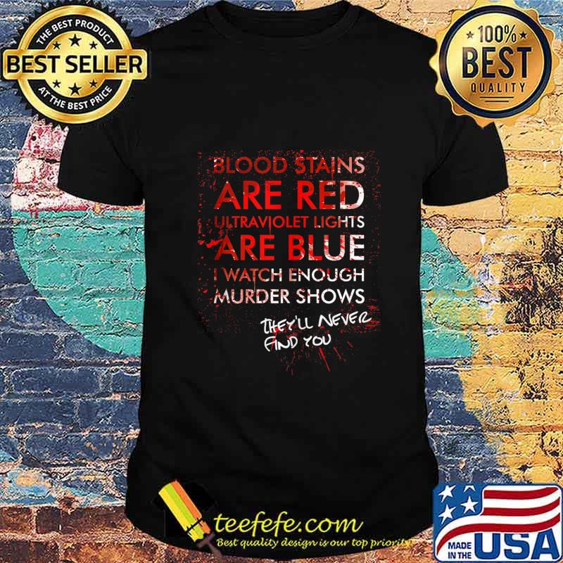 Blood Stains Are Red Ultraviolet Lights Are Blue Men & Women Tank Top Blood Stains Are Red Ultraviolet Lights Are Blue Men & Women Tank Top