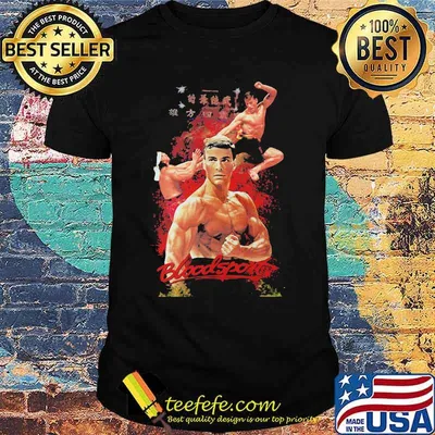Bloodsport van damme retro fighting movie shirt
