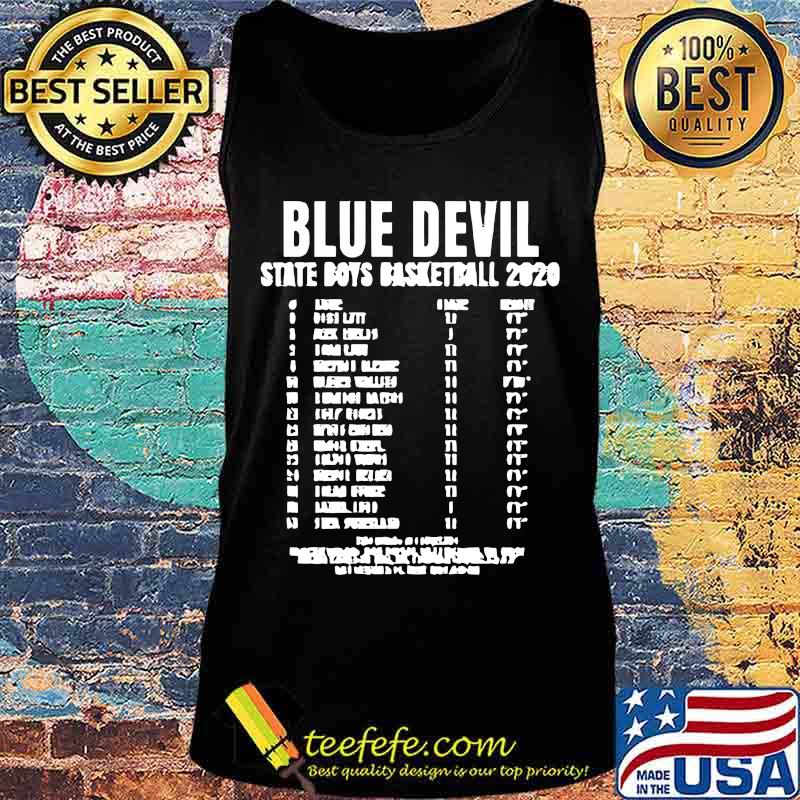Blue devil state boys basketball 2020 s Tank top Blue devil state boys basketball 2020 s Tank top