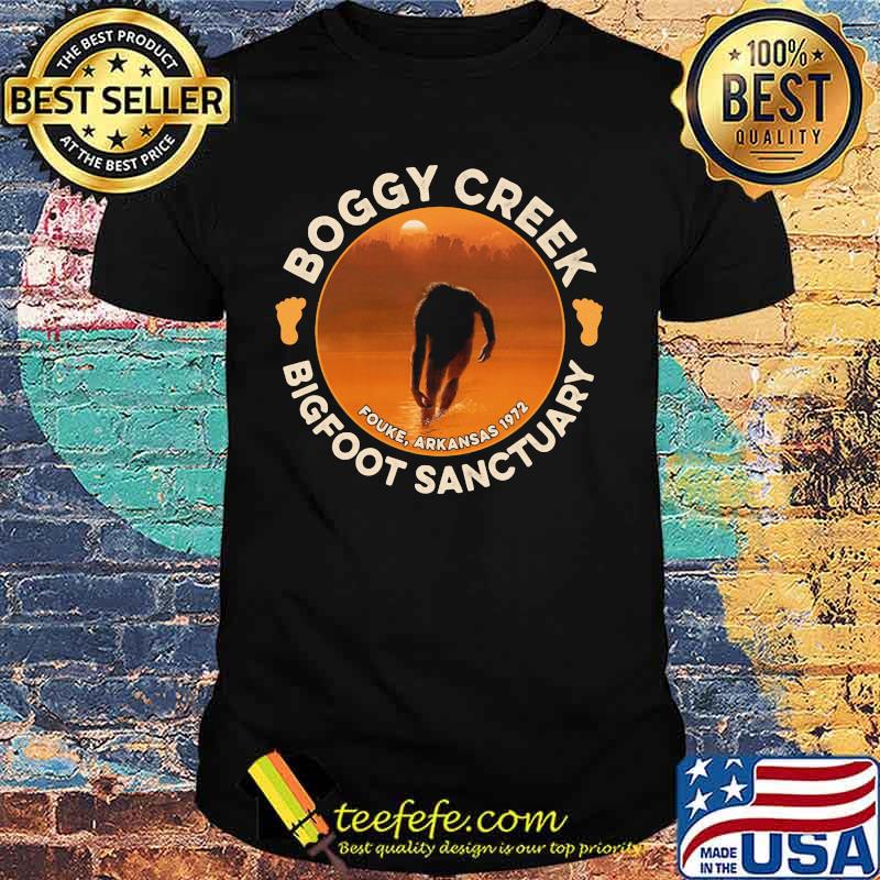 Boggy creek bigfoot sanctuary fouke arkansas 1972 sunset shirt Boggy creek bigfoot sanctuary fouke arkansas 1972 sunset shirt