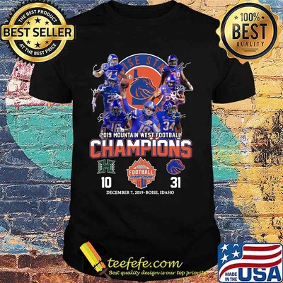 Boise state broncos 2019 mountain west football champions shirt