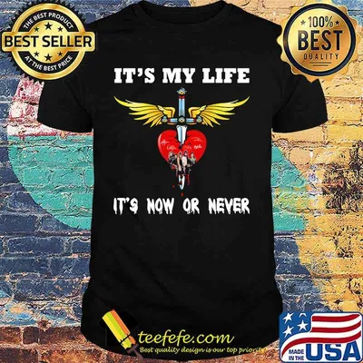Bon jovi it's my life it's now or never shirt