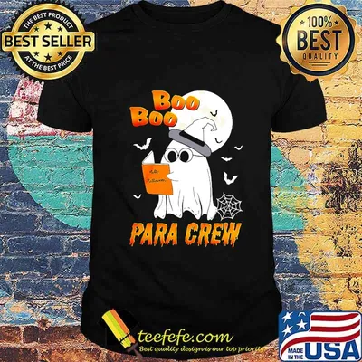 BOO BOO PARA CREW HELLO HALLOWEEN SHIRT