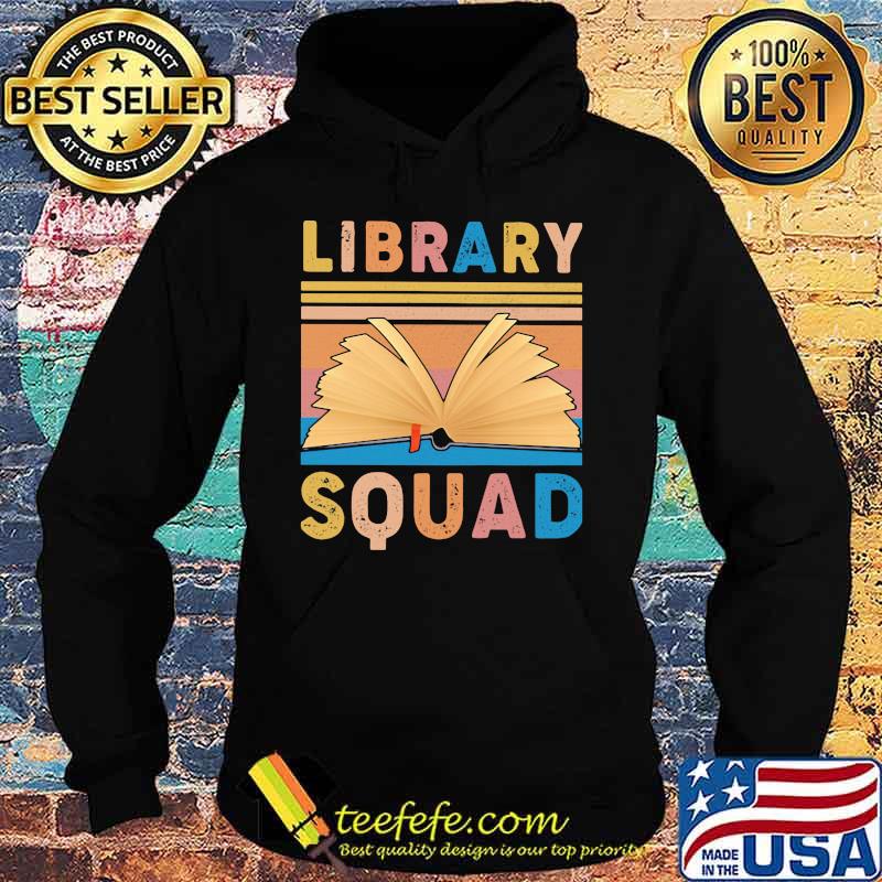 Book library squad vintage retro s Hoodie Book library squad vintage retro s Hoodie