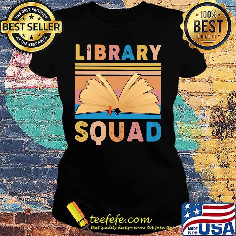 Book library squad vintage retro s Ladies tee Book library squad vintage retro s Ladies tee