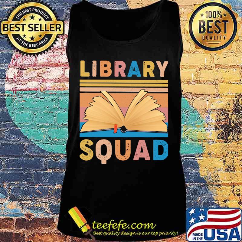 Book library squad vintage retro s Tank top Book library squad vintage retro s Tank top