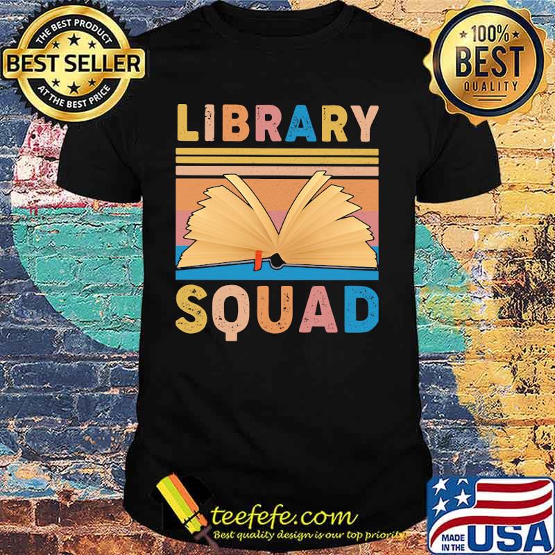 Book library squad vintage retro shirt Book library squad vintage retro shirt