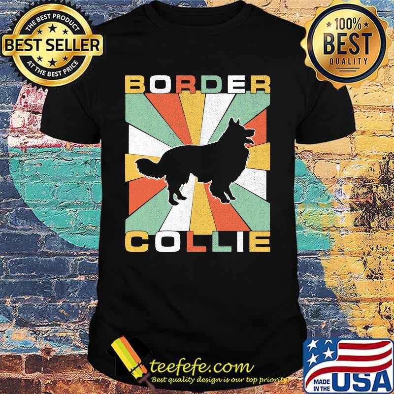 Border collie vintage retro shirt Border collie vintage retro shirt