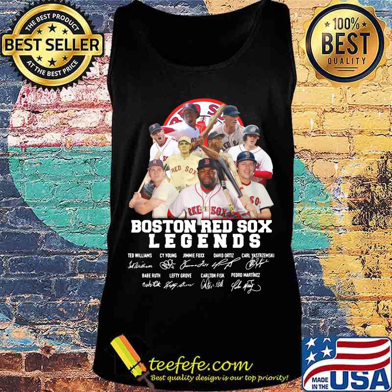 Boston red sox baseball legends players signatures s Tank top Boston red sox baseball legends players signatures s Tank top