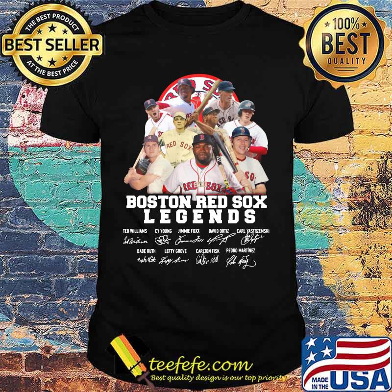 Boston red sox baseball legends players signatures shirt Boston red sox baseball legends players signatures shirt