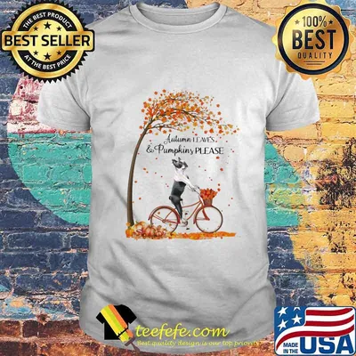 Boxer autumn leaves and pumpkins please shirt