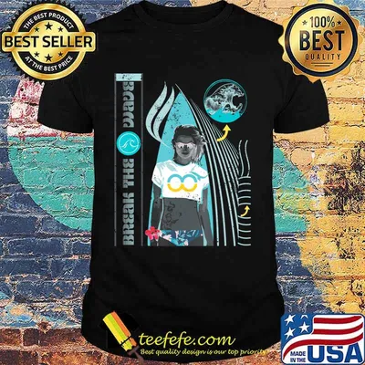 Break the wave Surf Custom Graphic men summer tops for women T-Shirt