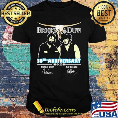 Brooks and dunn 30th anniversary 1990 2020 thank you for the memories signatures shirt