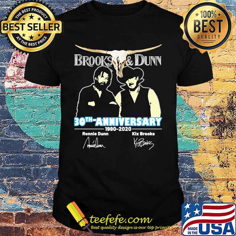 Brooks and dunn 30th anniversary 1990 2020 thank you for the memories signatures shirt