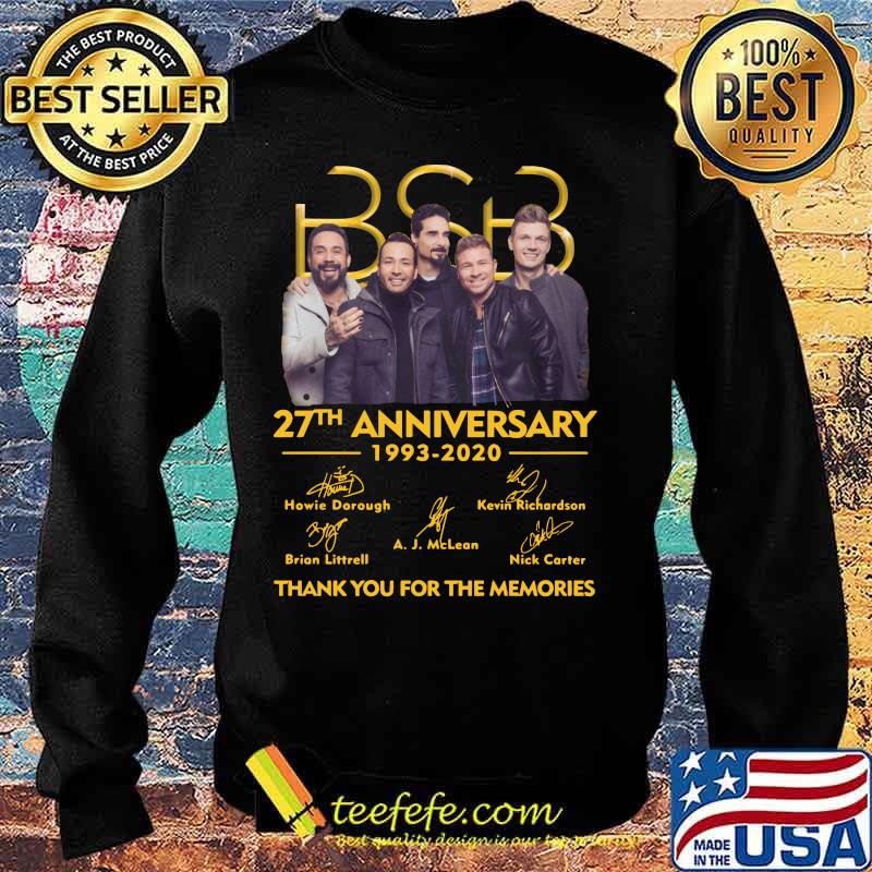 Bsb 27th anniversary 1993 2020 thank you for the memories signatures s Sweater Bsb 27th anniversary 1993 2020 thank you for the memories signatures s Sweater