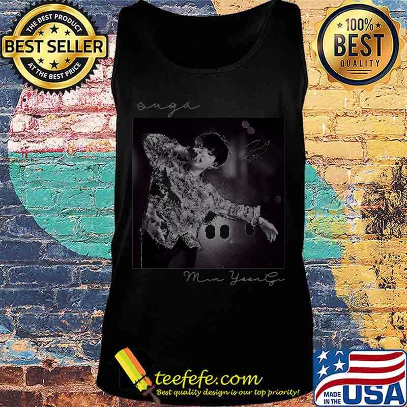 Bts band suga min yoongi signature s Tank top Bts band suga min yoongi signature s Tank top