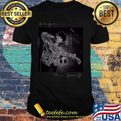 Bts band suga min yoongi signature shirt