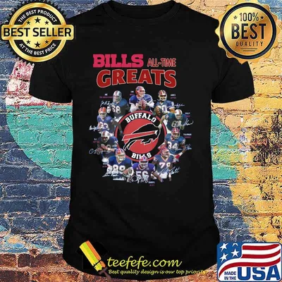 Buffalo bills all time greats signatures shirt