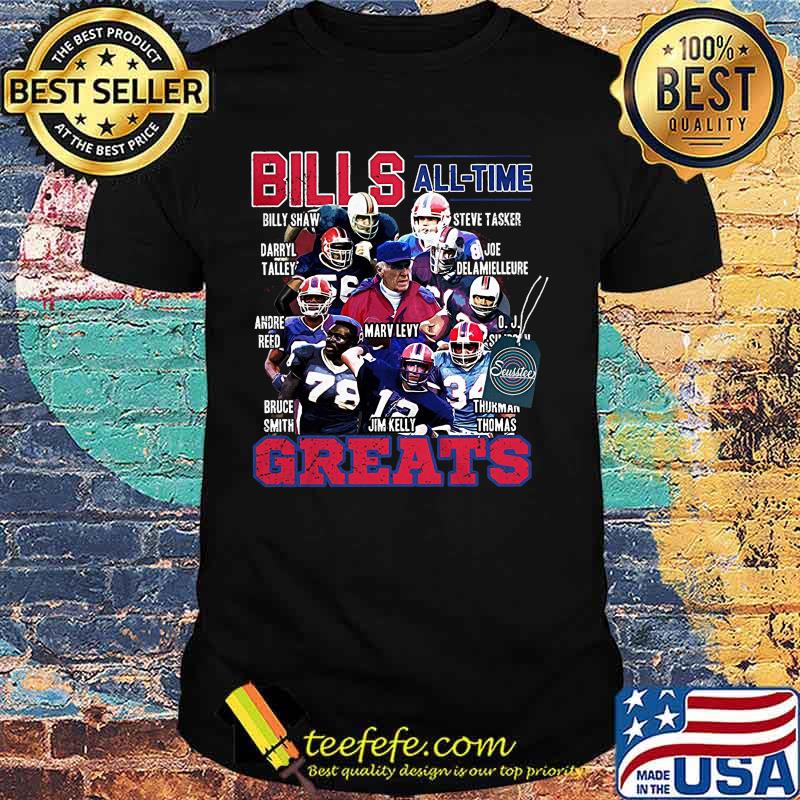 Buffalo bills alll time greats signatures shirt