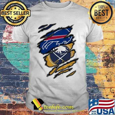 Buffalo bills and buffalo sabres logo shirt
