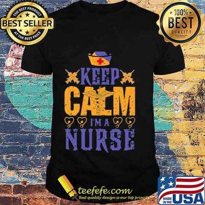 Caduceus keep calm i'm a nurse shirt