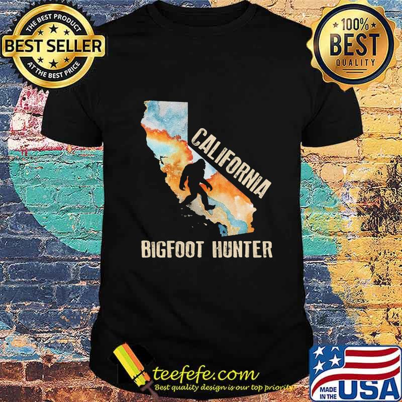 California bigfoot hunter sunset shirt