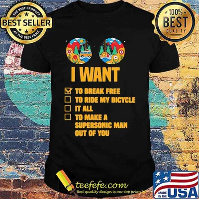 Camping I want to break free to ride my bicycle shirt