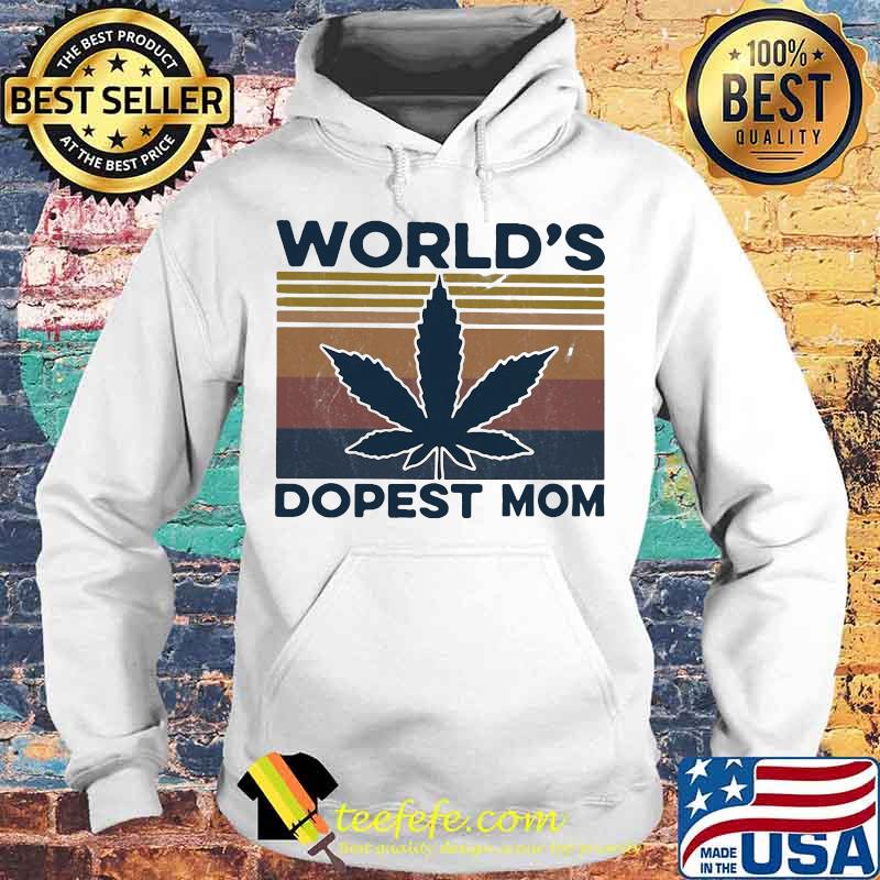 Cannabis World's dopest mom vintage retro s Hoodie Cannabis World's dopest mom vintage retro s Hoodie
