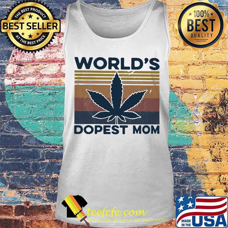 Cannabis World's dopest mom vintage retro s Tank top Cannabis World's dopest mom vintage retro s Tank top