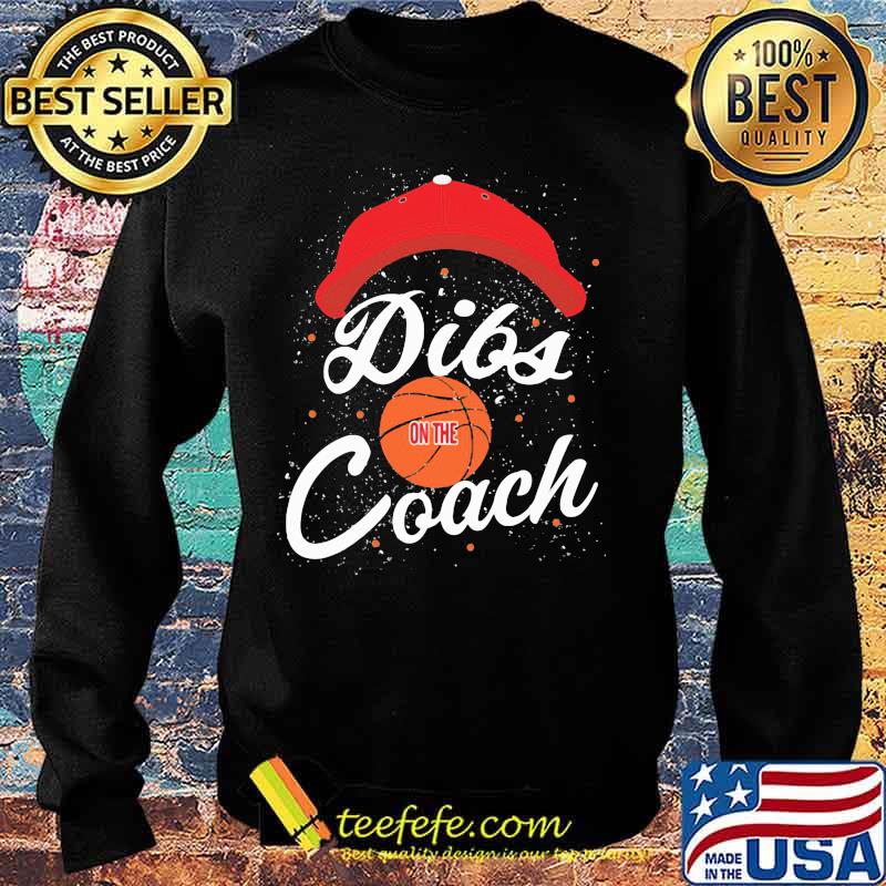 Cap Dibs Basketball Ball on the Coach s Sweater Cap Dibs Basketball Ball on the Coach s Sweater