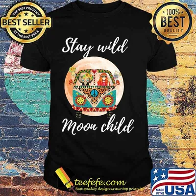 Car hippie Stay wild moon child shirt