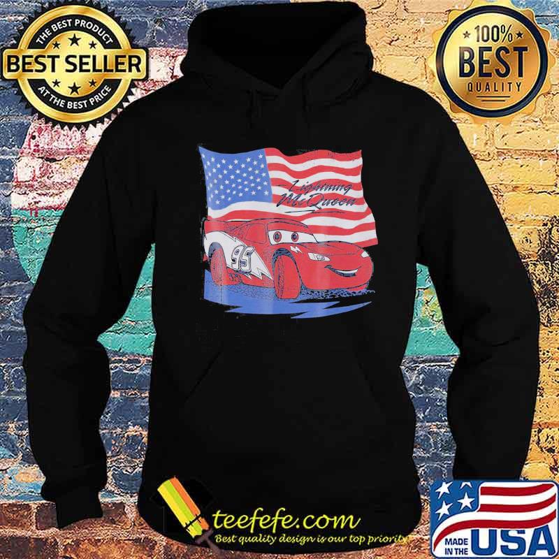 Car Lightning McQueen American Flag s Hoodie Car Lightning McQueen American Flag s Hoodie