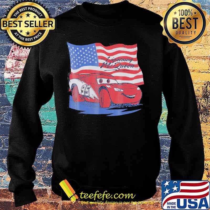Car Lightning McQueen American Flag s Sweater Car Lightning McQueen American Flag s Sweater