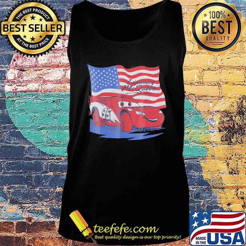 Car Lightning McQueen American Flag s Tank top Car Lightning McQueen American Flag s Tank top