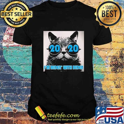 Cat 2020 i'm ridin with joe biden shirt