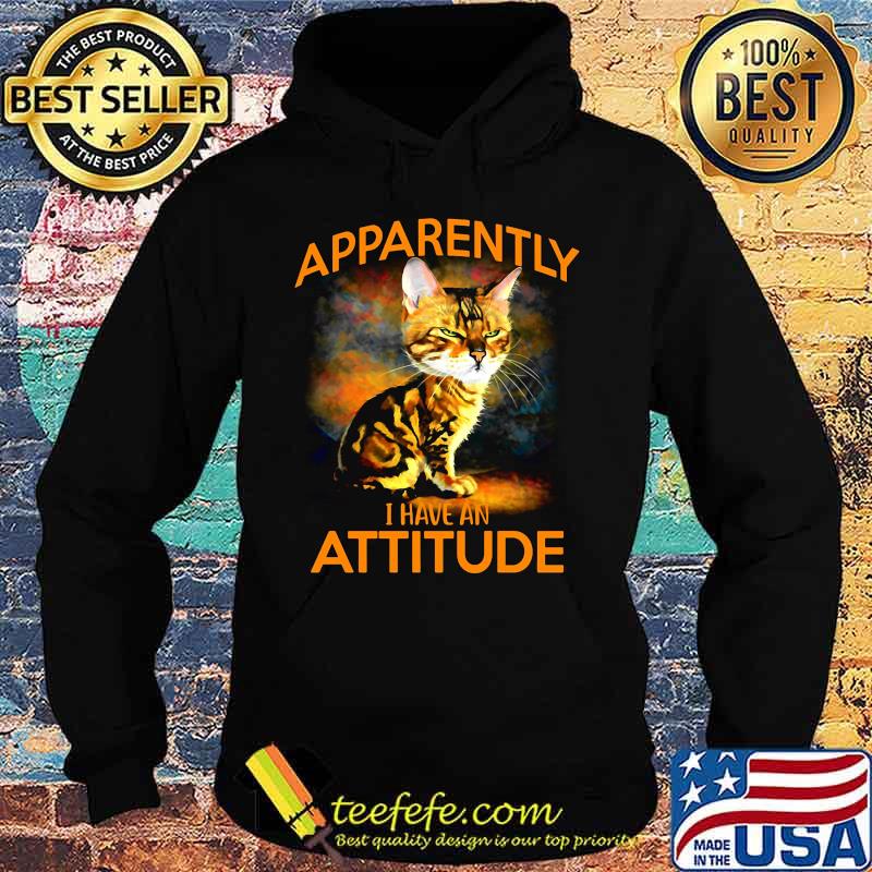 Cat apparently i have an attitude art s Hoodie Cat apparently i have an attitude art s Hoodie
