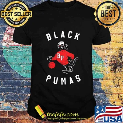 Cat black pumas hoops basketball shirt