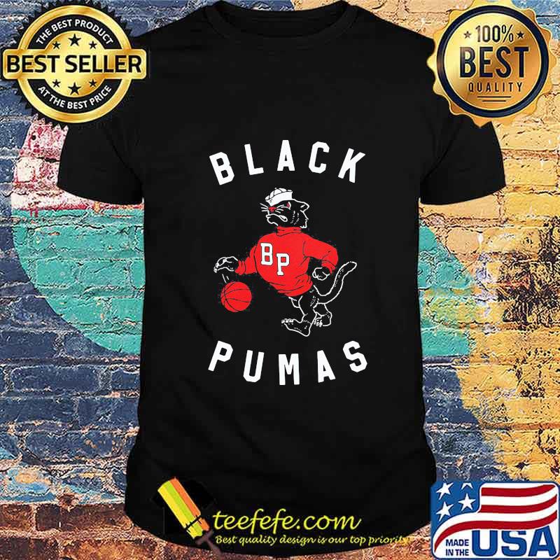 Cat black pumas hoops basketball shirt