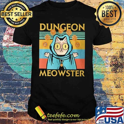 Cat Dungeon Meowster Vintage retro shirt