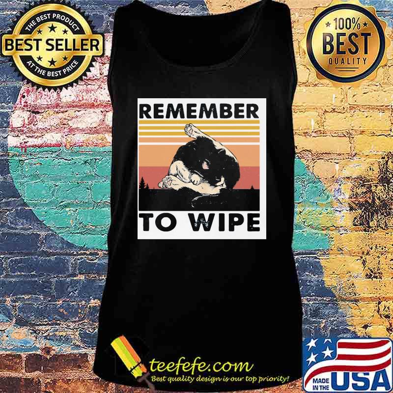 Cat remember to wipe vintage retro s Tank top Cat remember to wipe vintage retro s Tank top