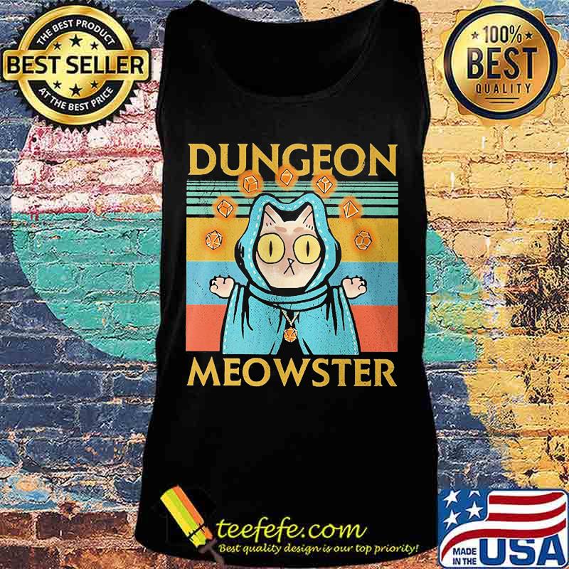 Cat witch dungeon meowster vintage retro s Tank top Cat witch dungeon meowster vintage retro s Tank top
